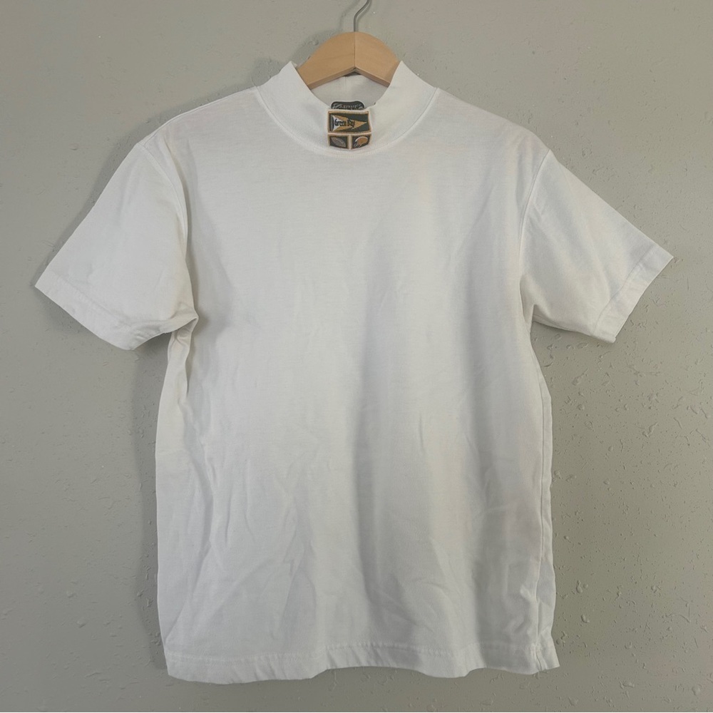 Christopher & Banks Classic Vintage White Mockneck Green Bay Packers T-Shirt NFL